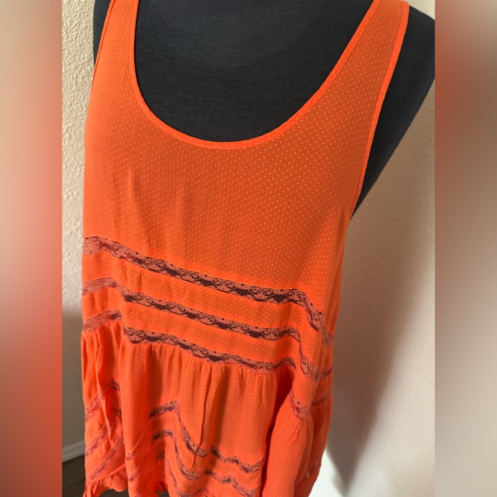 free people Voile and Lace Trapeze Slip - Picture 3 of 6